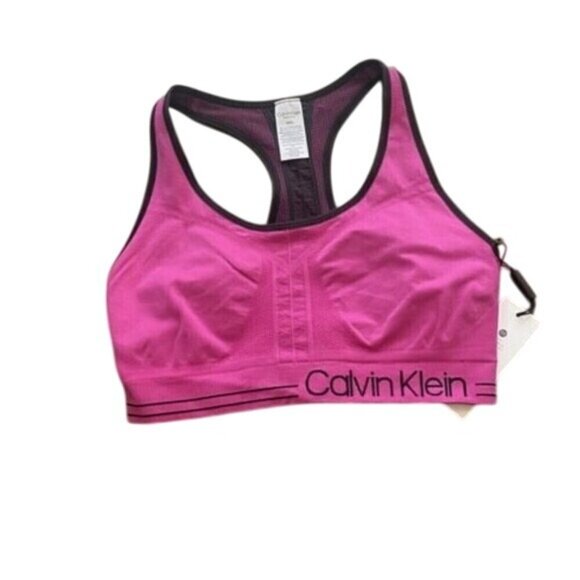 Calvin Klein Other - Calvin Klein Seamless Reversible Medium Impact Moisture Wicking Sports Bra Sz M